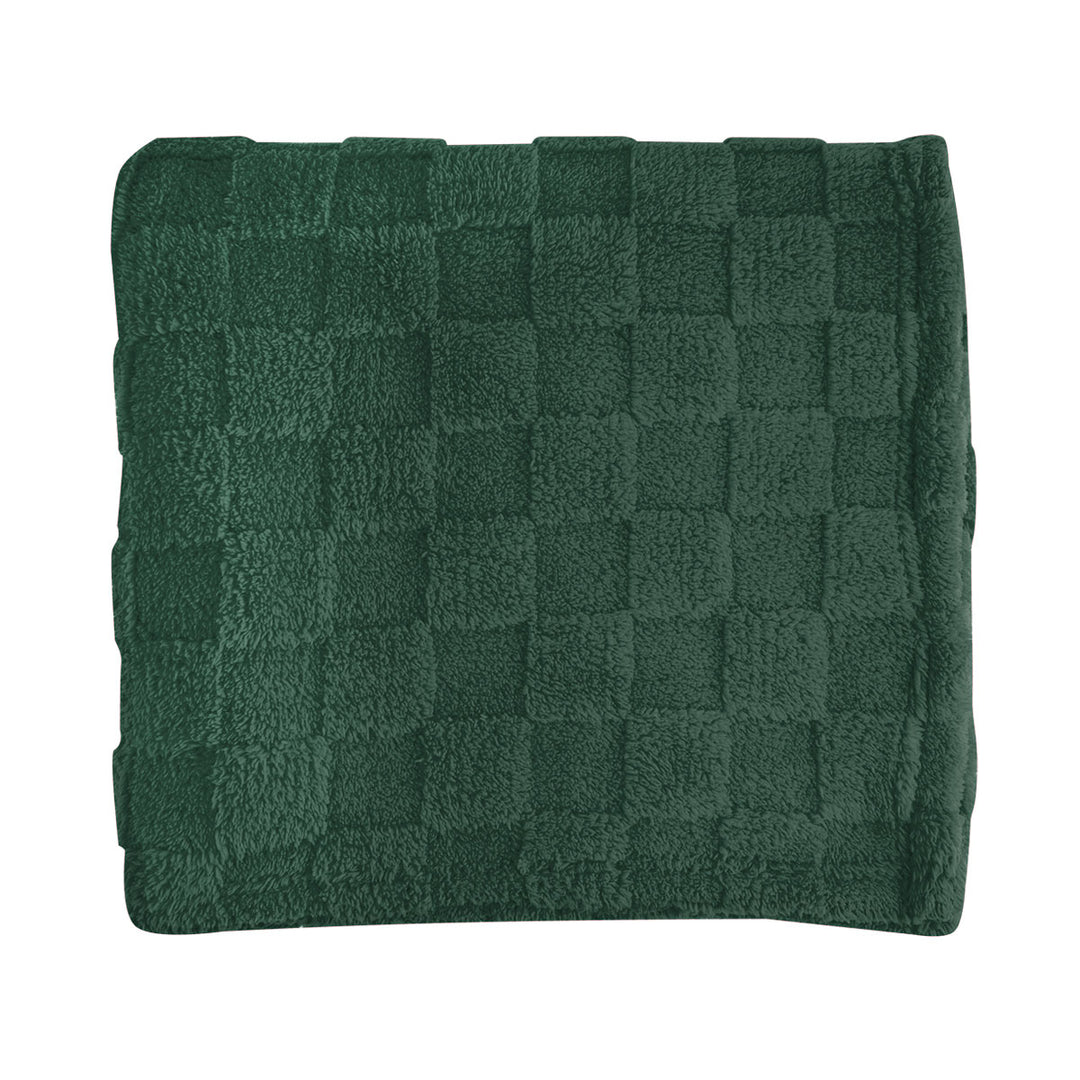 rPET Checkered Sherpa Blanket
