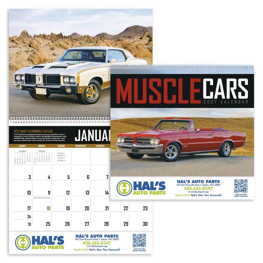 Triumph® Calendars Muscle Cars Calendar