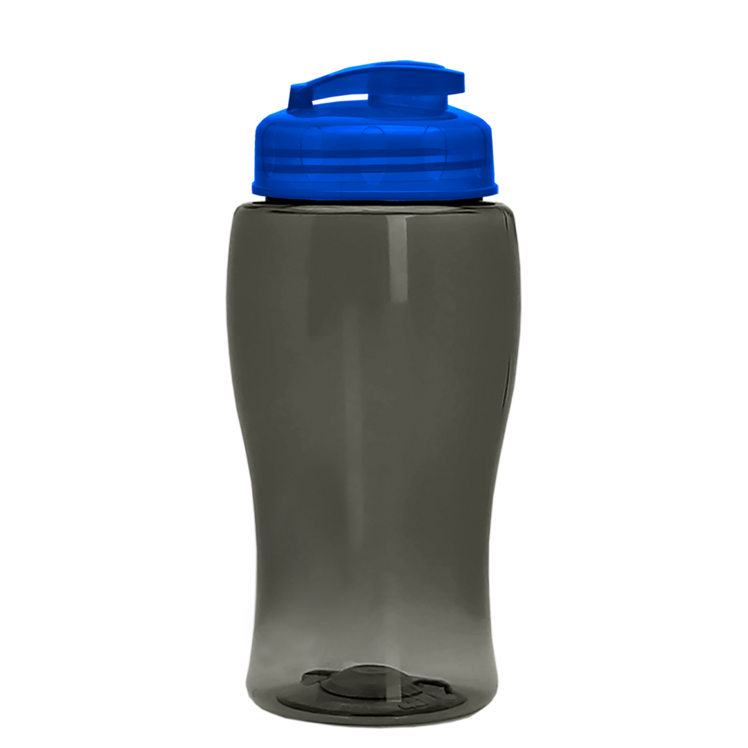 Poly-Pure Jr. - 18 oz. Transparent Bottle with USA Flip