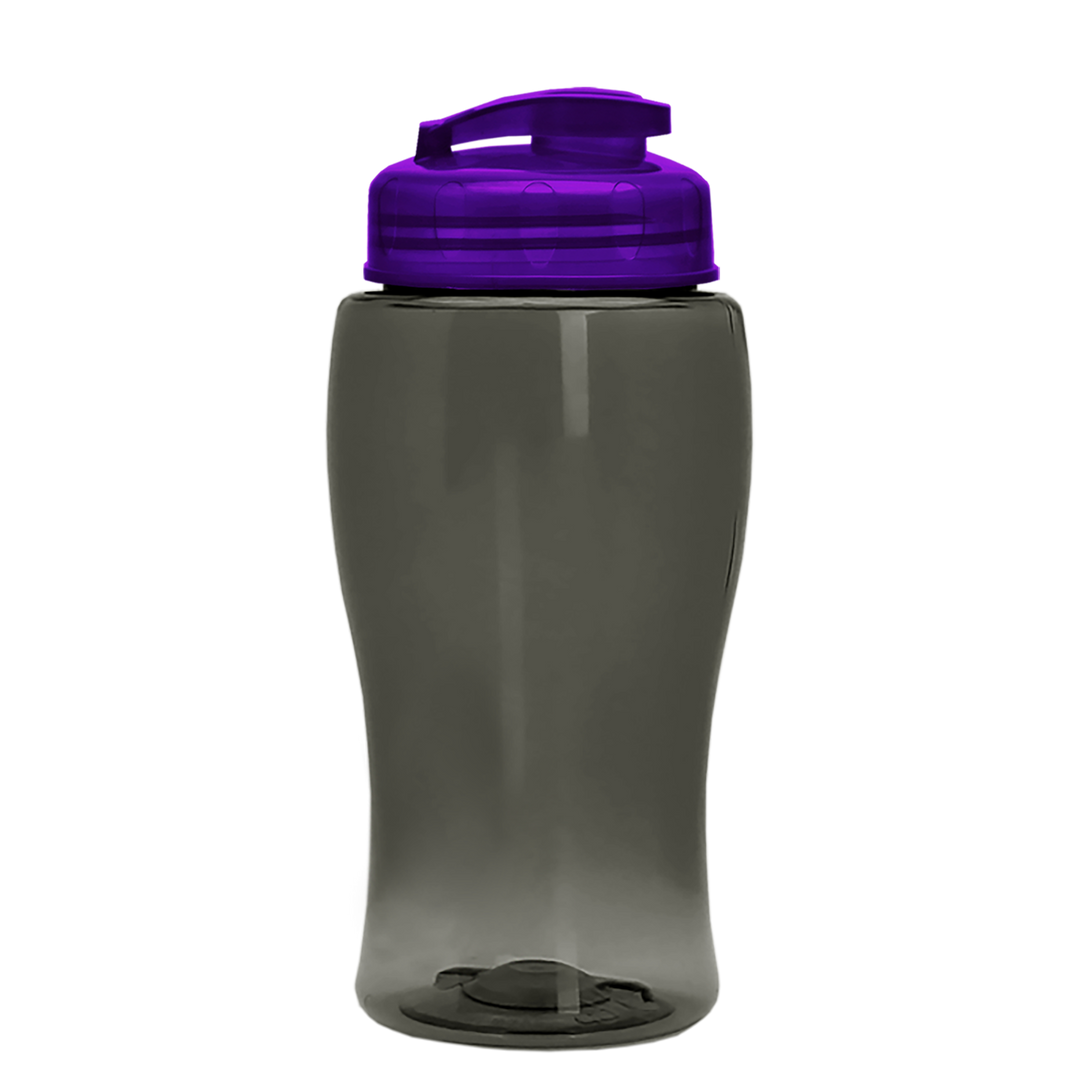 Poly-Pure Jr. - 18 oz. Transparent Bottle with USA Flip