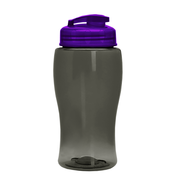 Poly-Pure Jr. - 18 oz. Transparent Bottle with USA Flip