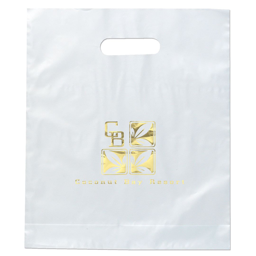 Rose™- Frosted Brite Die Cut Handle - Foil Print
