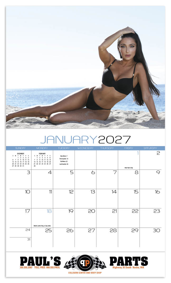 HotLine® Products Swimsuits Appointment Calendar - Stapled