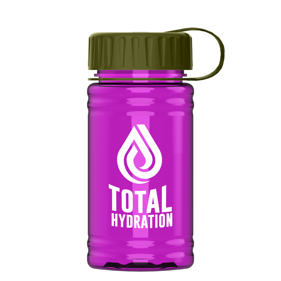 Mini RPET Bottle with Tethered Lid - 16 oz.
