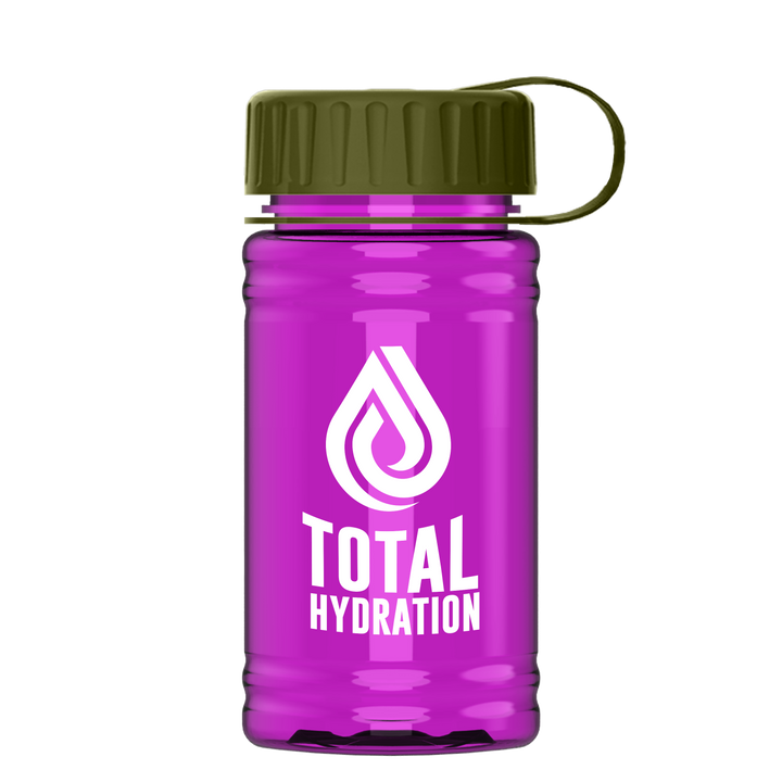 Mini RPET Bottle with Tethered Lid - 16 oz.