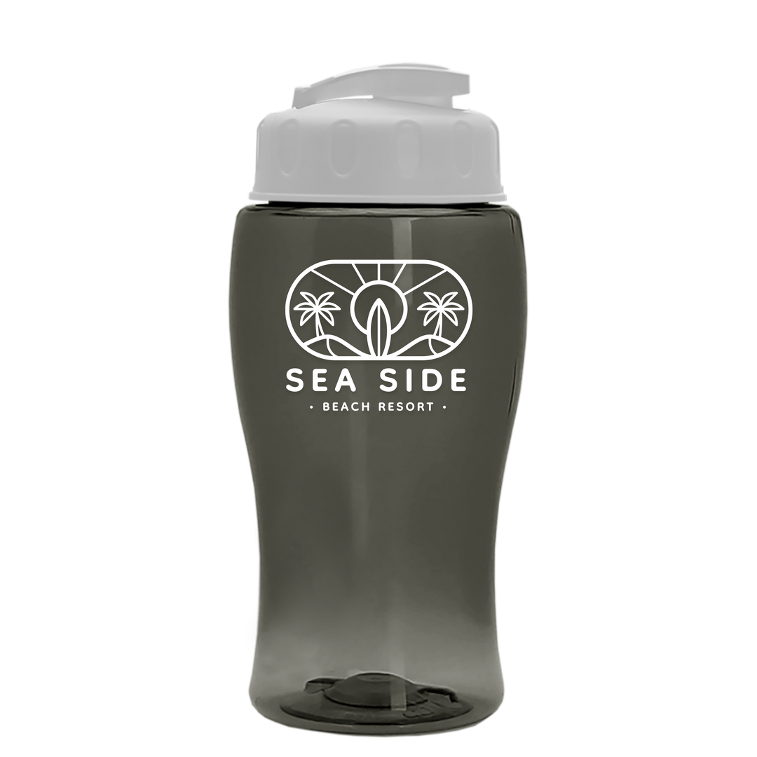 Poly-Pure Jr. - 18 oz. Transparent Bottle with USA Flip
