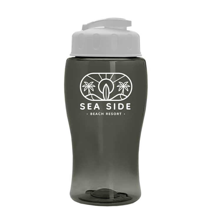 Poly-Pure Jr. - 18 oz. Transparent Bottle with USA Flip