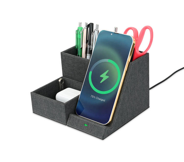Eden Recycled rPET Wireless Charging Desk Organizer