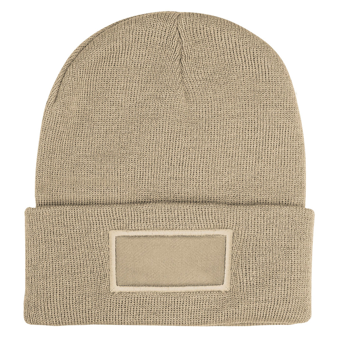 Patch rPET Knit Beanie With Cuff