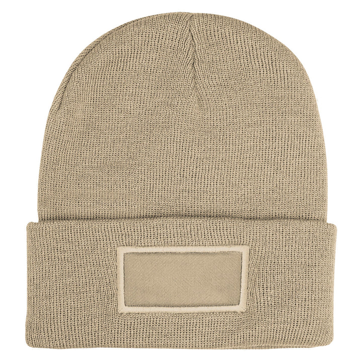 Patch rPET Knit Beanie With Cuff