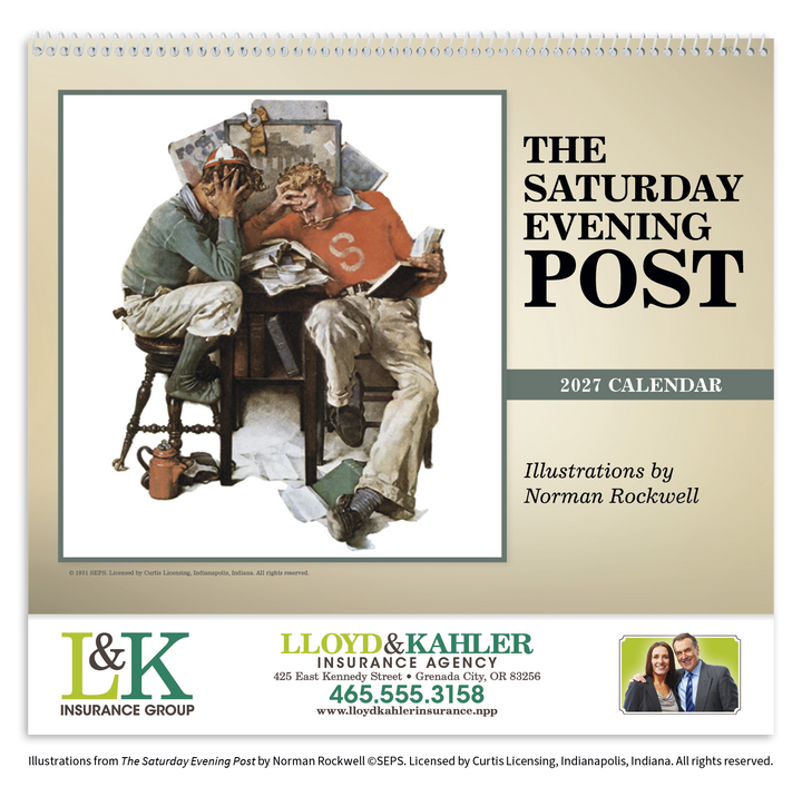 Triumph® Calendars The Saturday Evening Post Illustrations by Norman Rockwell Calendar