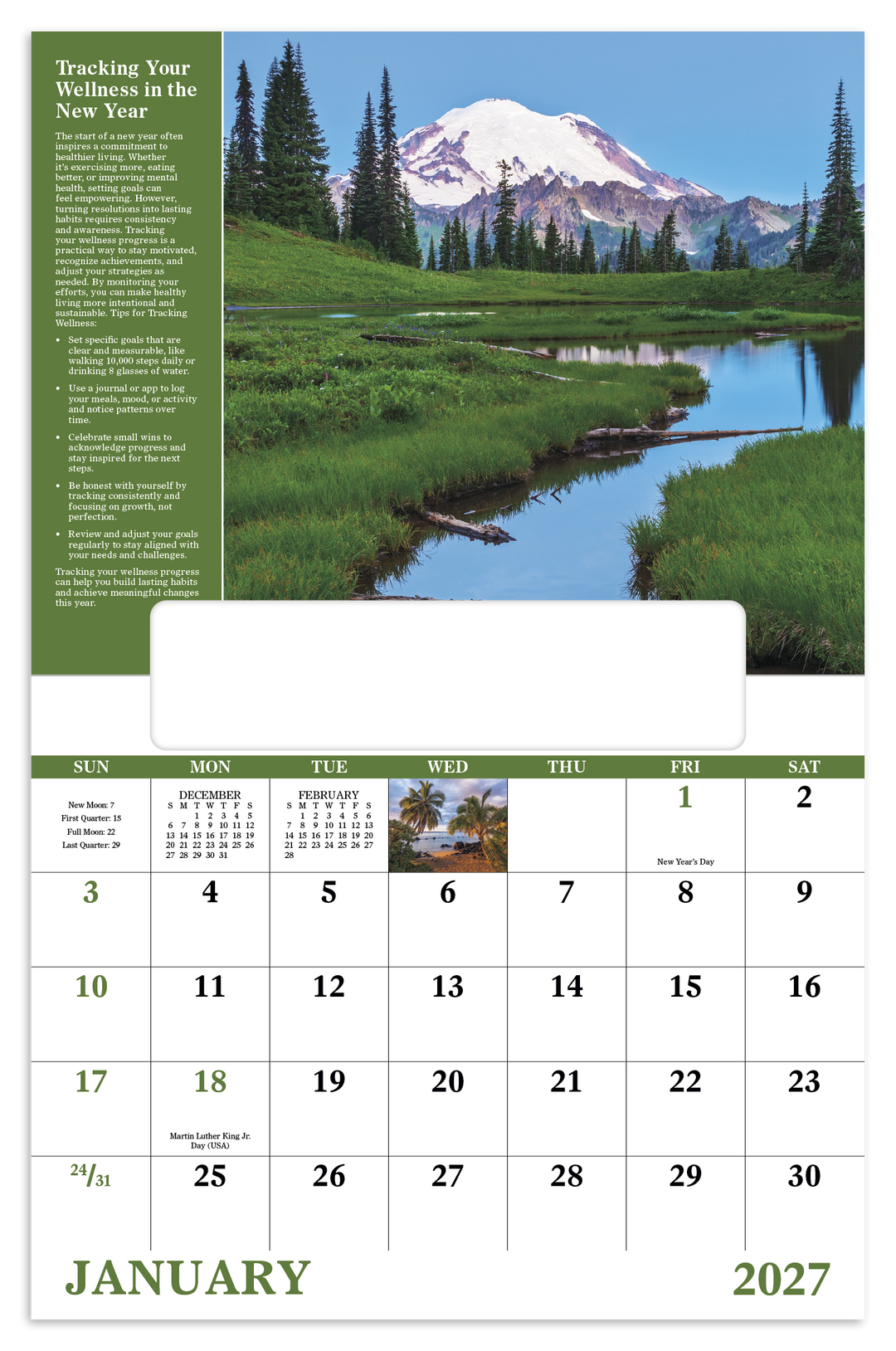 Good Value™ Healthy Living - Window Calendar