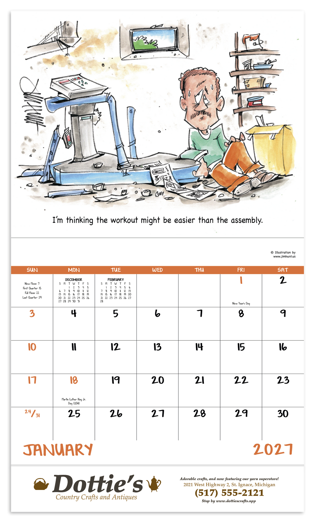Good Value™ Laughing It Up - Stapled Calendar