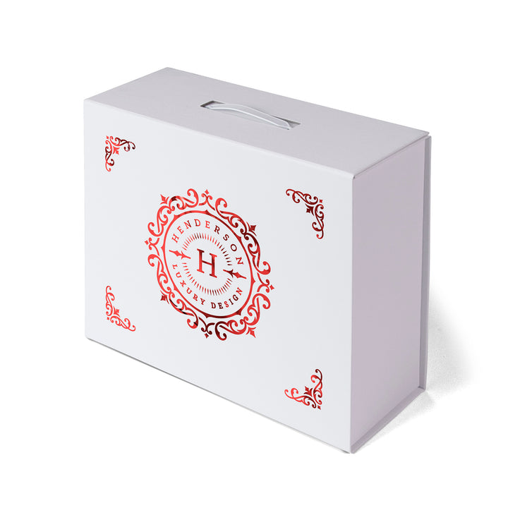 Shelly - Magnetic Gift Box with Handle - Foil Print