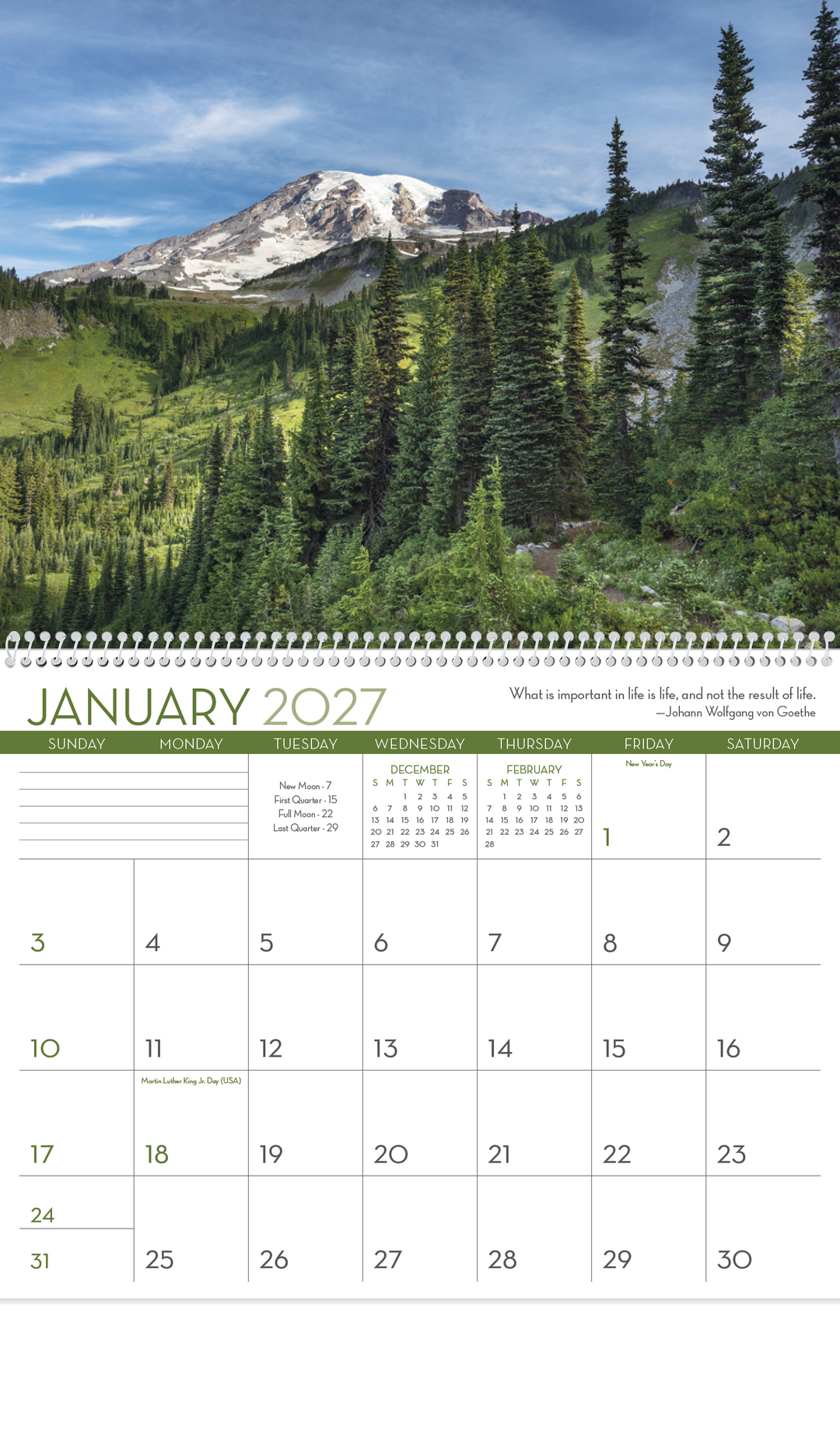 Triumph® Calendars Scenic Inspirations Calendar