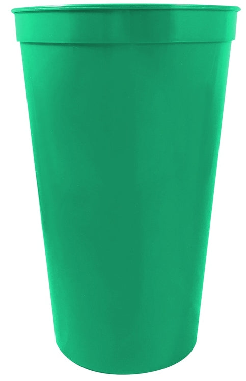 22 oz. Smooth Wall Plastic Stadium Cup