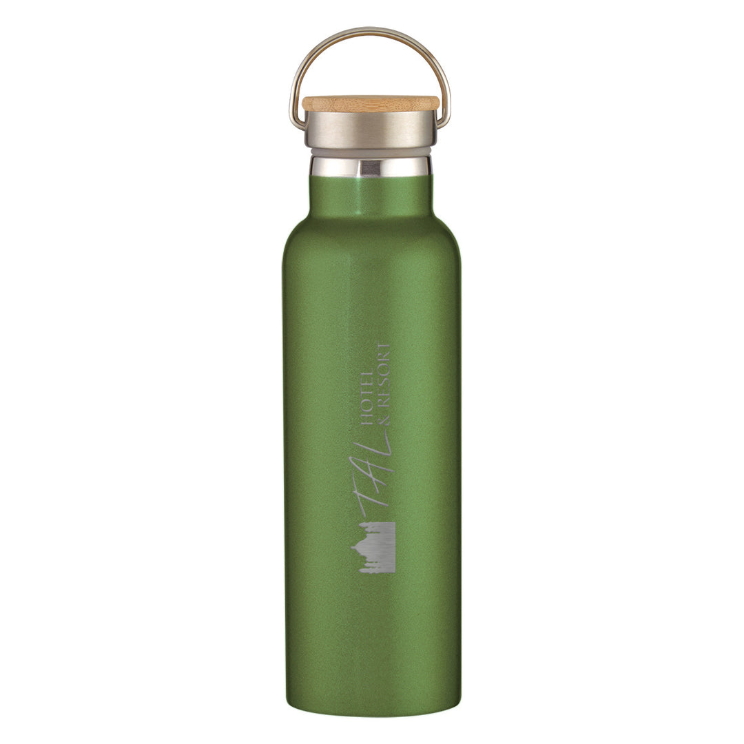 21 Oz. Tipton Recycled Stainless Steel Bottle With Bamboo Lid