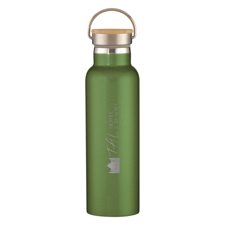 21 Oz. Tipton Recycled Stainless Steel Bottle With Bamboo Lid