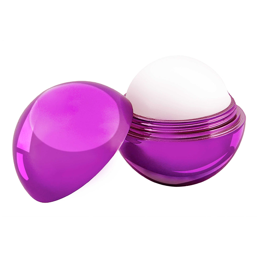 Metallic Finish Round Lip Balm