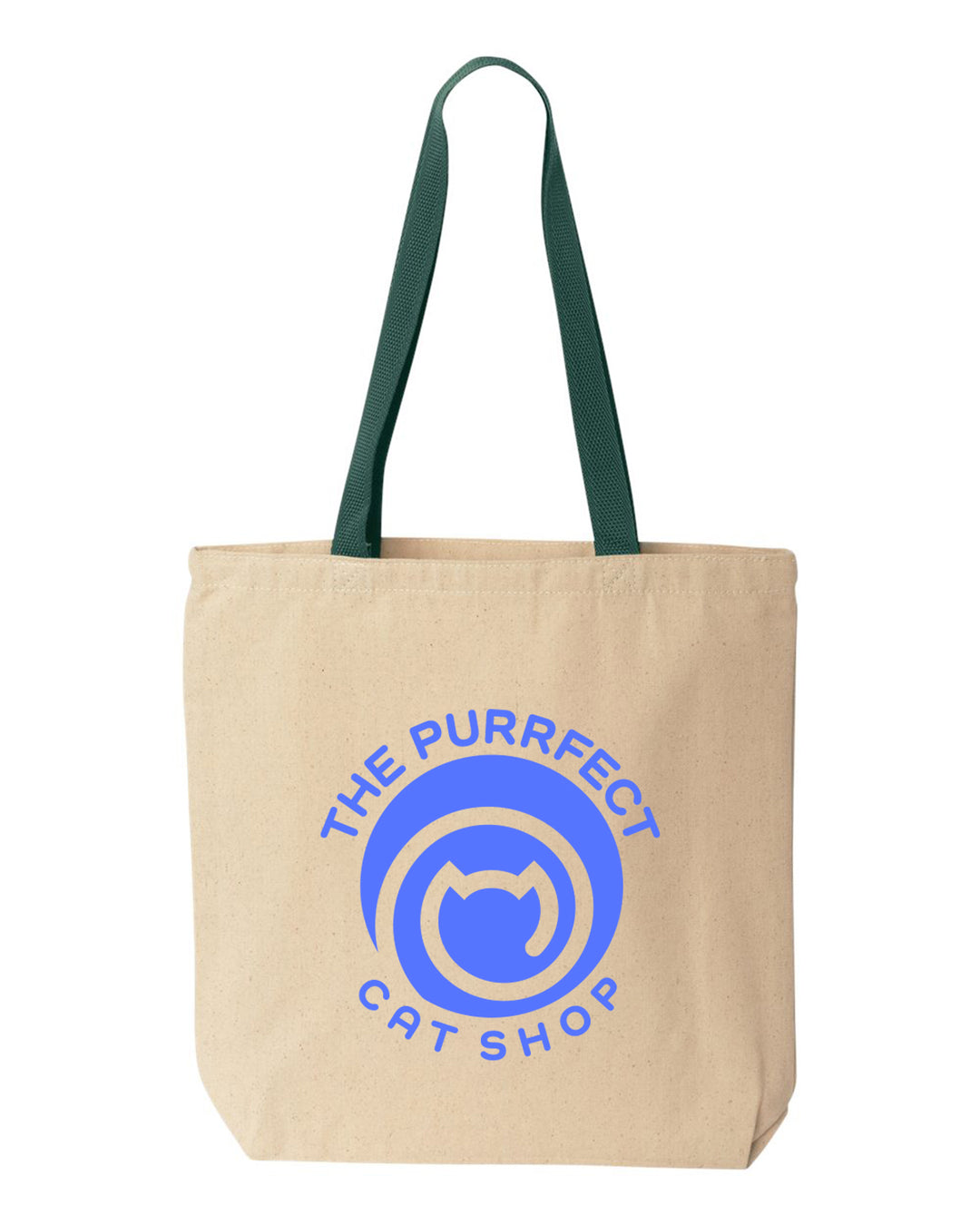 Natural Tote with Contrast-Color Handles