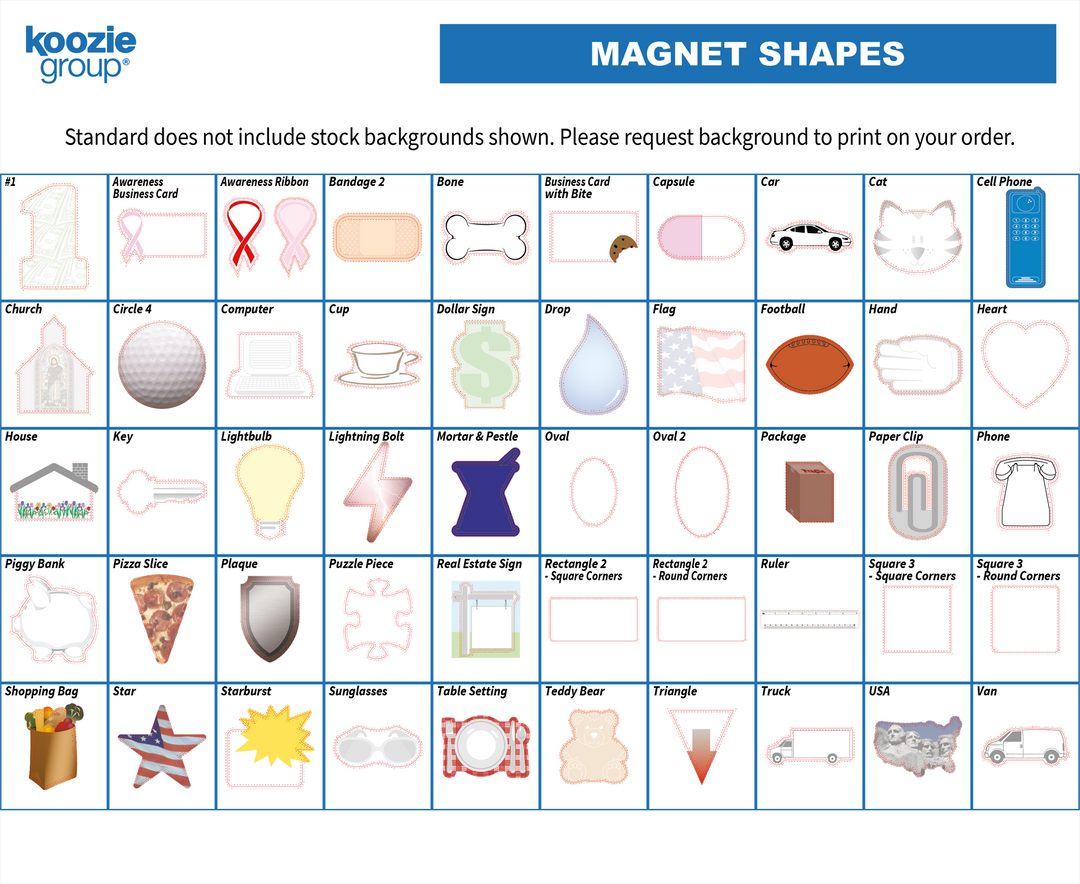 Good Value™ 30 Mil Medium Stock Shape Magnet