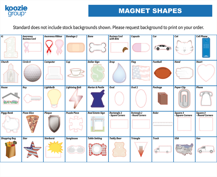 Good Value™ 30 Mil Medium Stock Shape Magnet