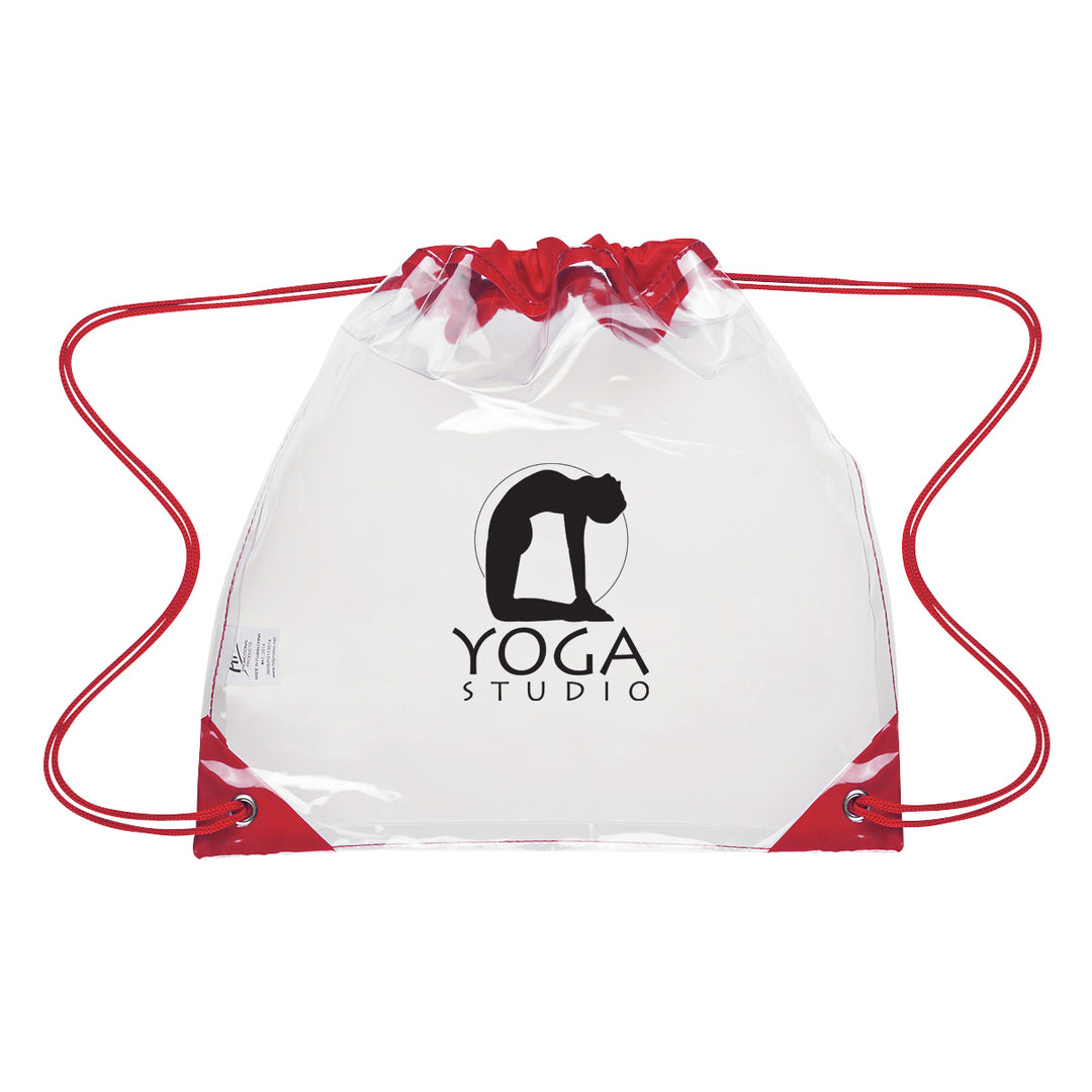 Touchdown Clear EVA Drawstring Backpack