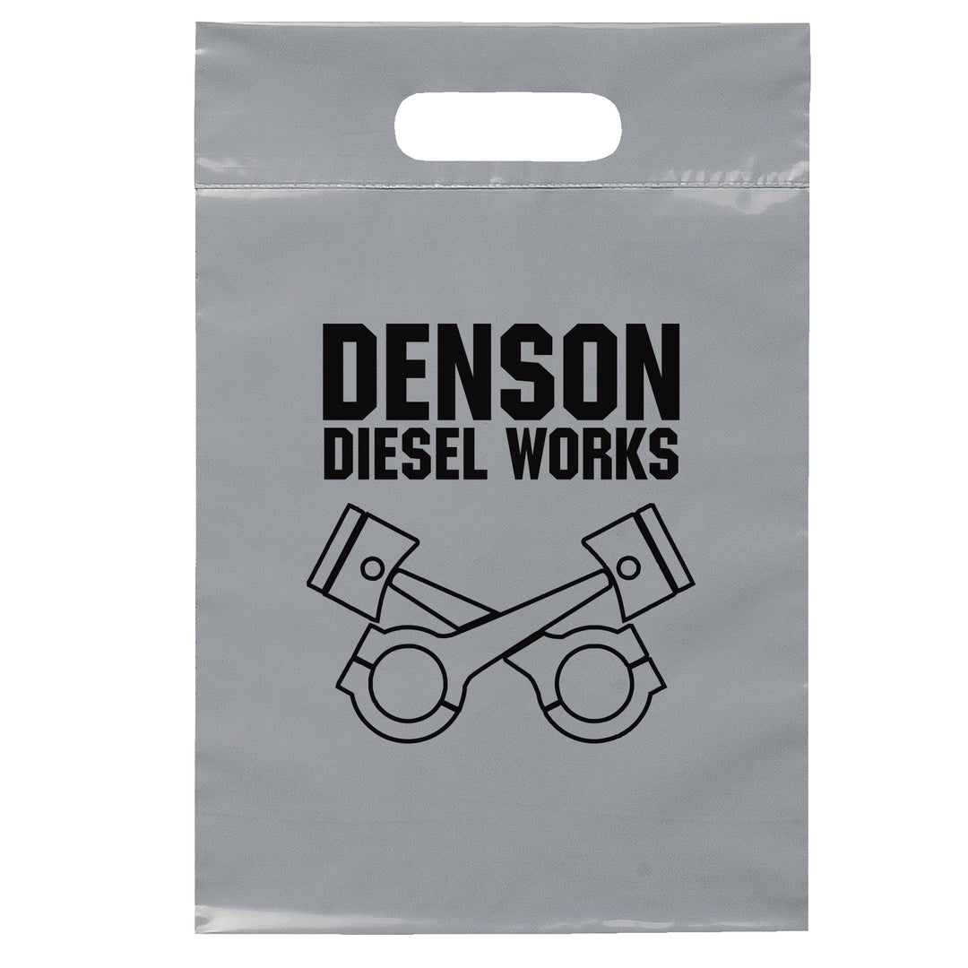 Die Cut Handle Bag - 9 1/2W x 14H - Flexo Ink Print