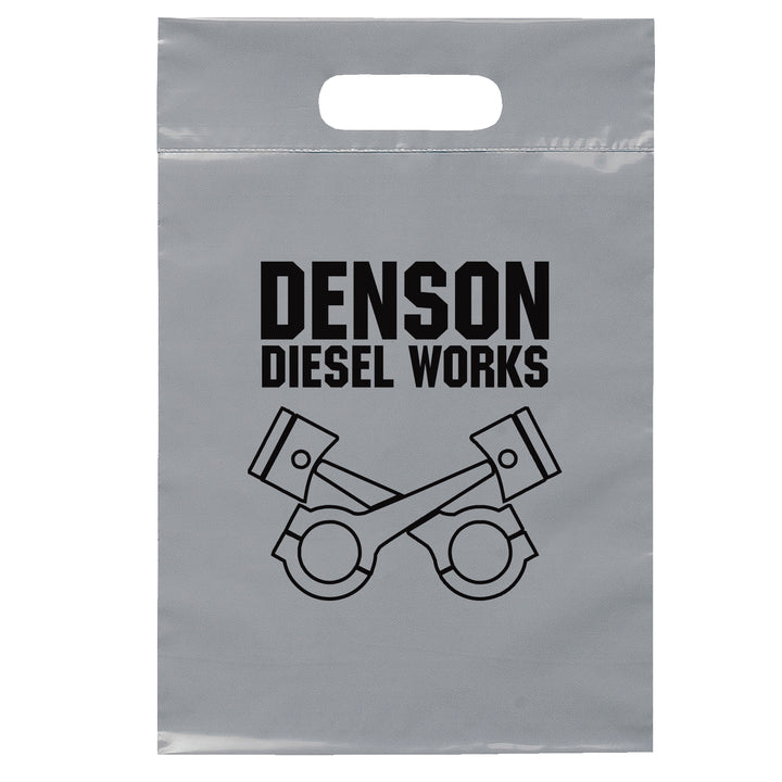 Die Cut Handle Bag - 9 1/2W x 14H - Flexo Ink Print