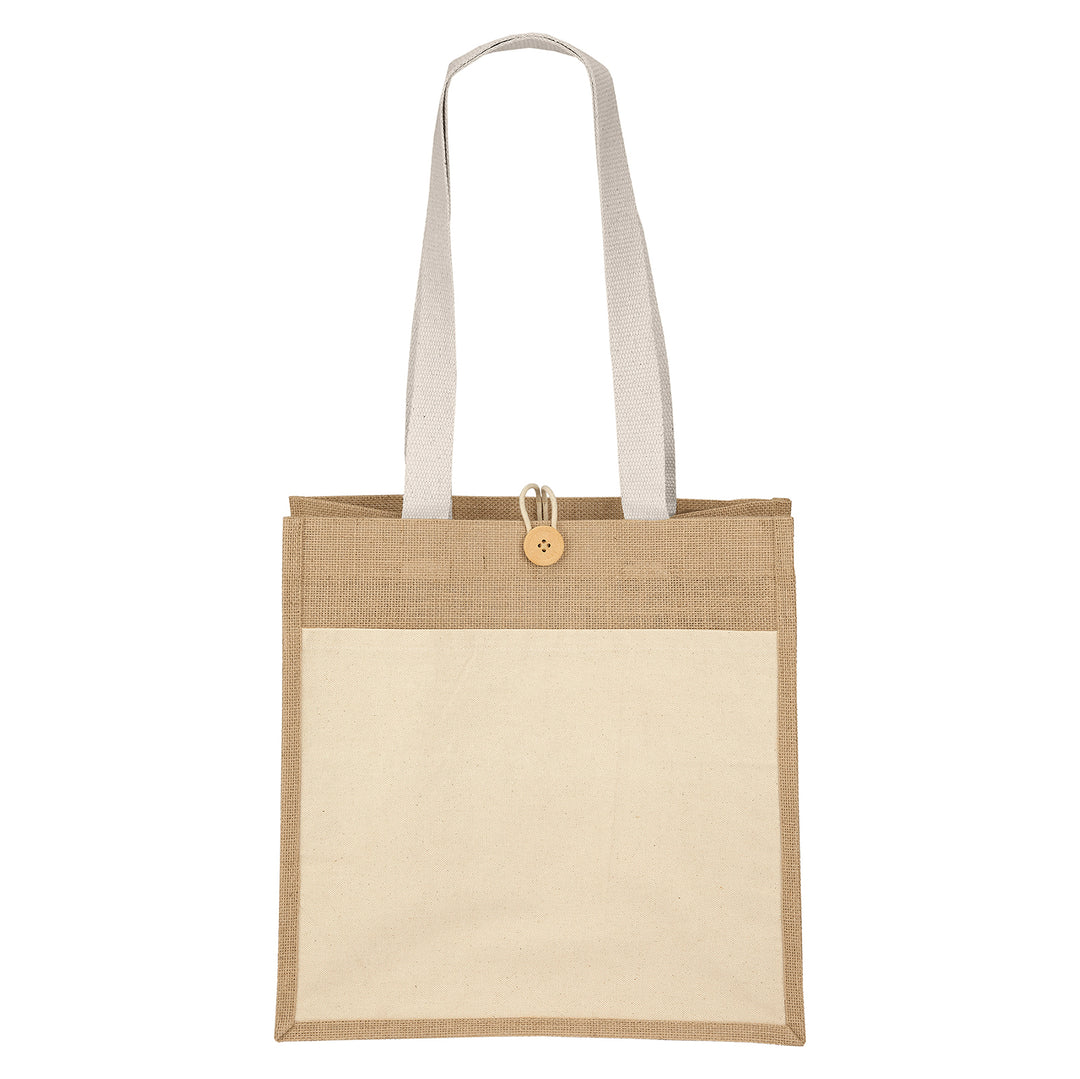 Izzy™- Jute Tote - Sparkle