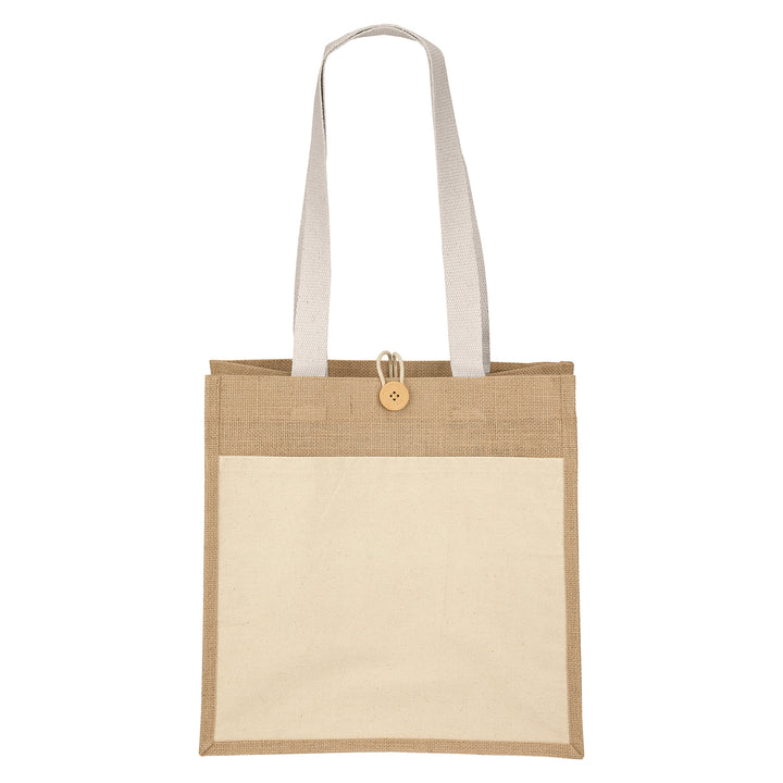 Izzy™- Jute Tote - Sparkle