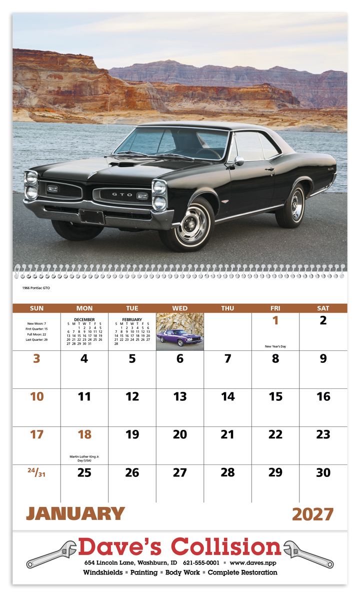 Good Value™ Muscle Thunder - Spiral Calendar