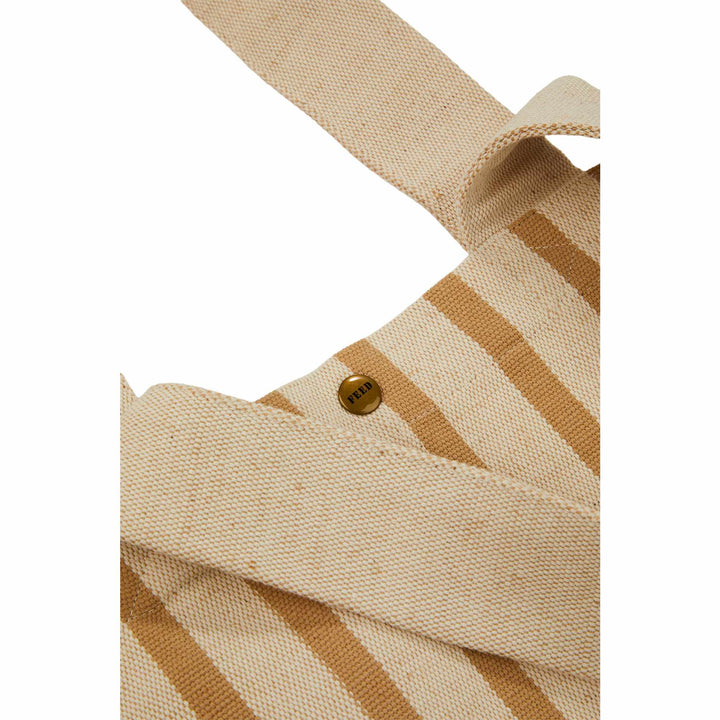 FEED Cotton and Jute Striped Tote