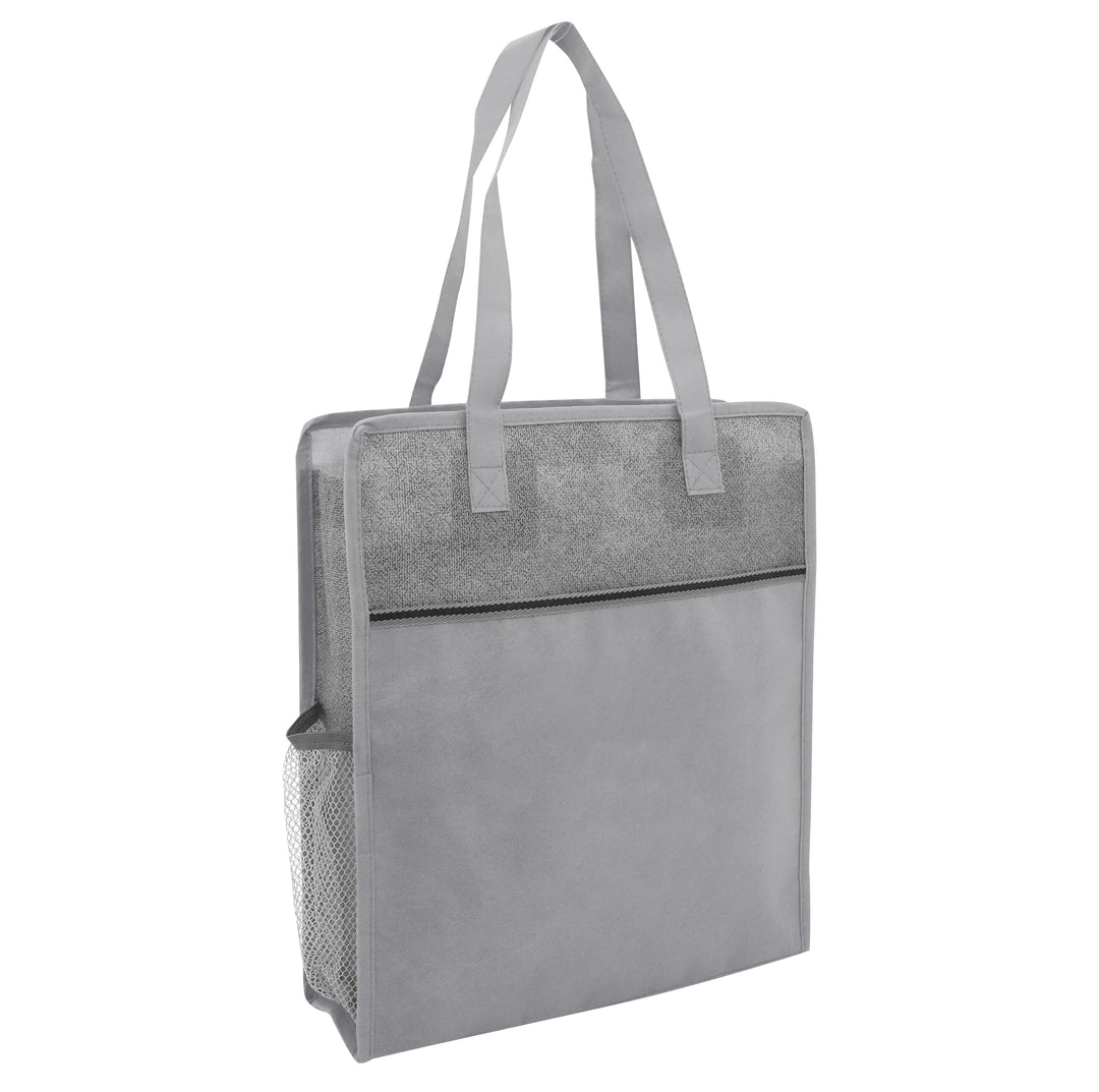 Color Basics Heathered Non-Woven Tote Bag