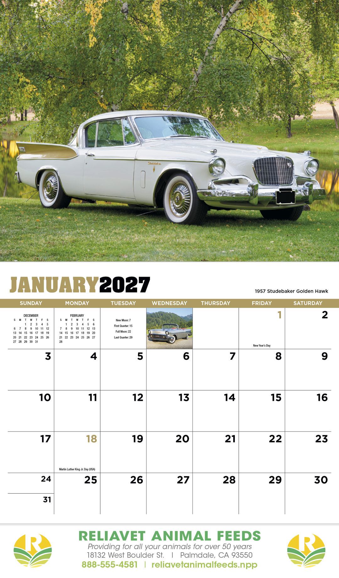 HotLine® Products Highway Memories Appointment Calendar - Stapled