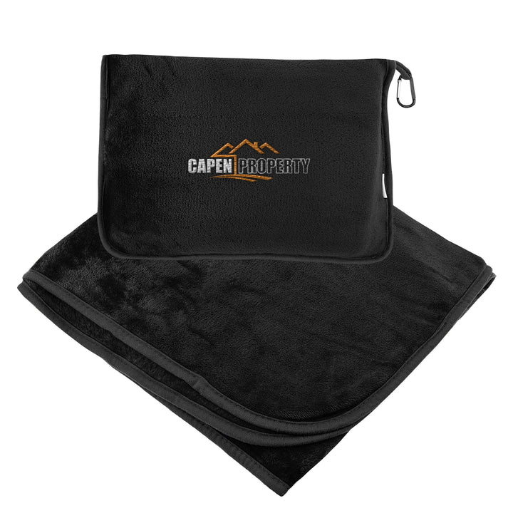 En Route rPET Travel Blanket With Trolley Pillow Pouch