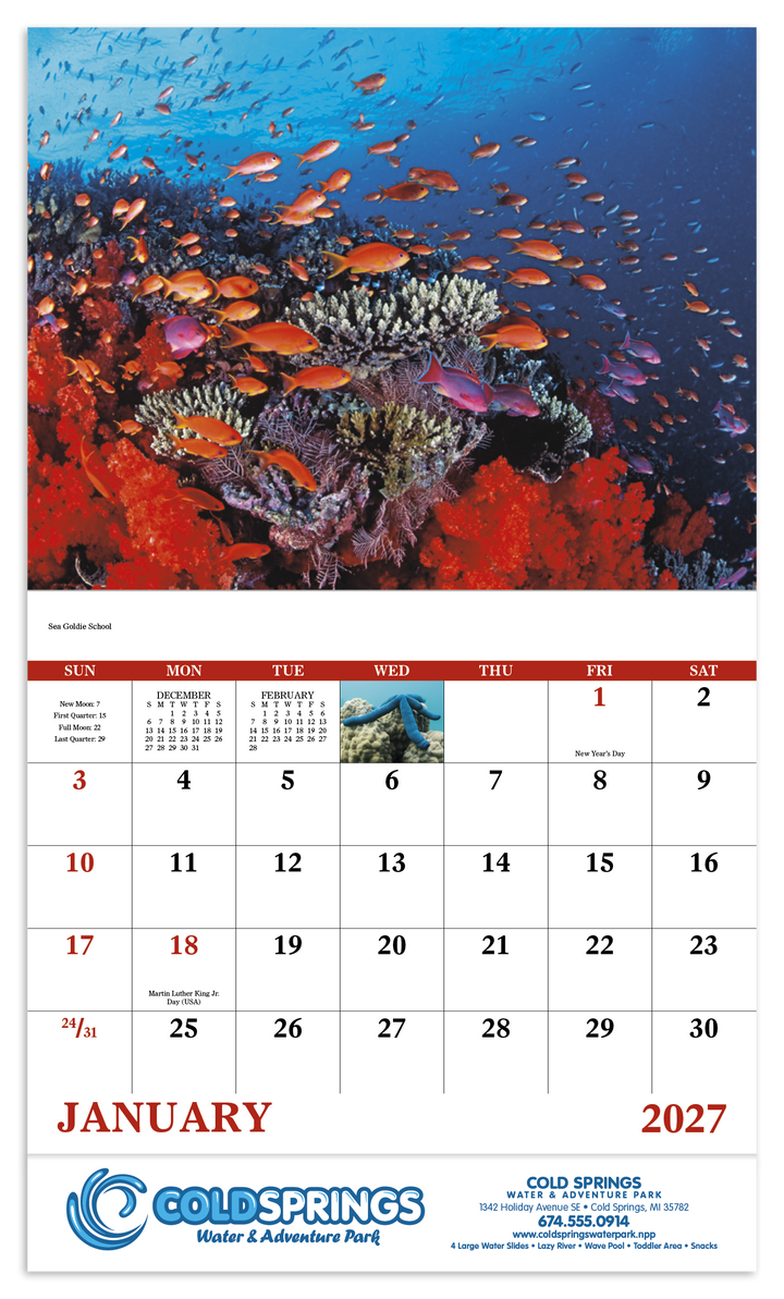 Good Value™ Ocean Glory - Stapled Calendar