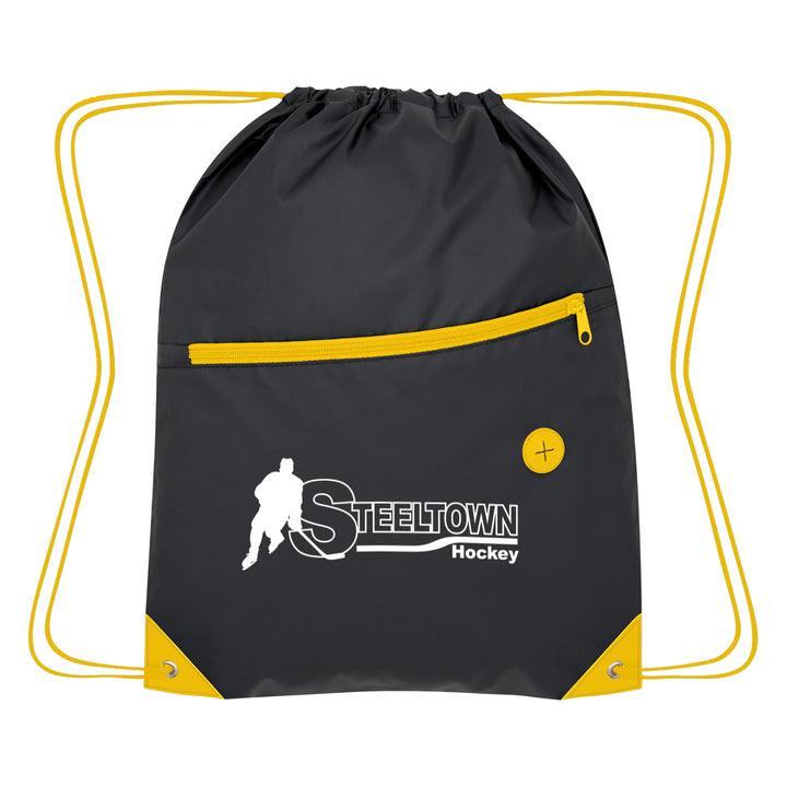 Color Pop Recycled Drawstring Bag