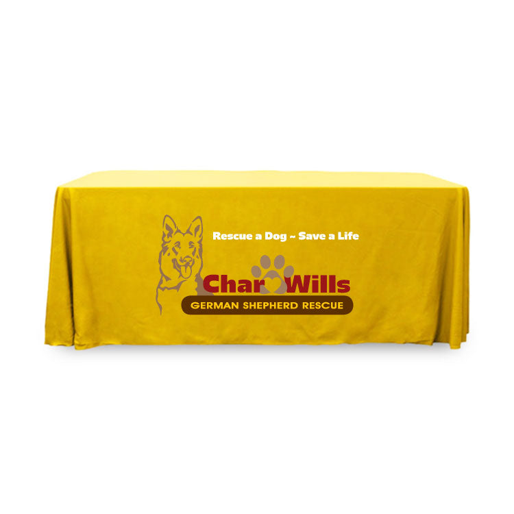 6 ft. Throw PolyKnit™ Table Cover (Full Color Logo)