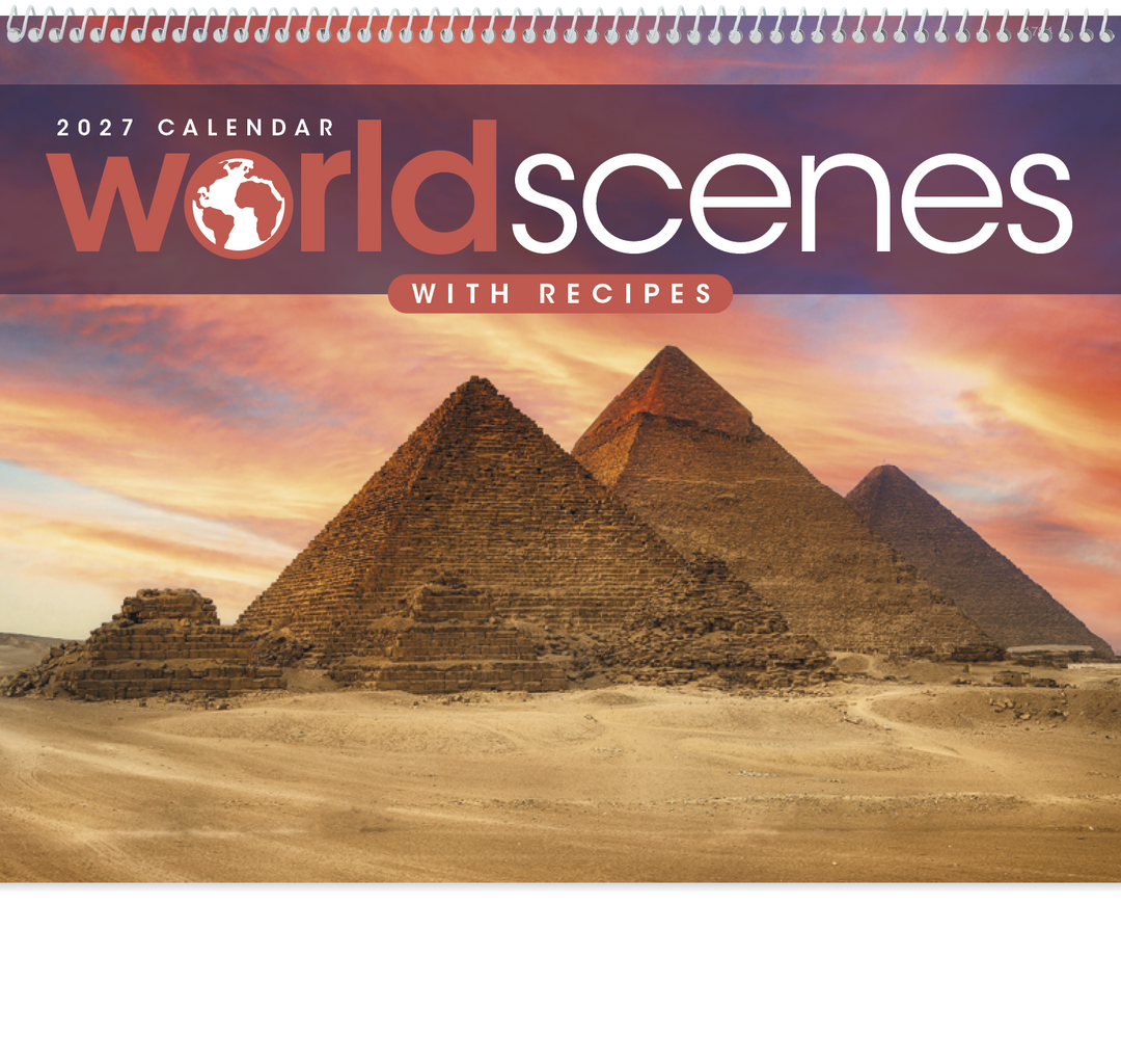 Triumph® Calendars World Scenes with Recipe Calendar