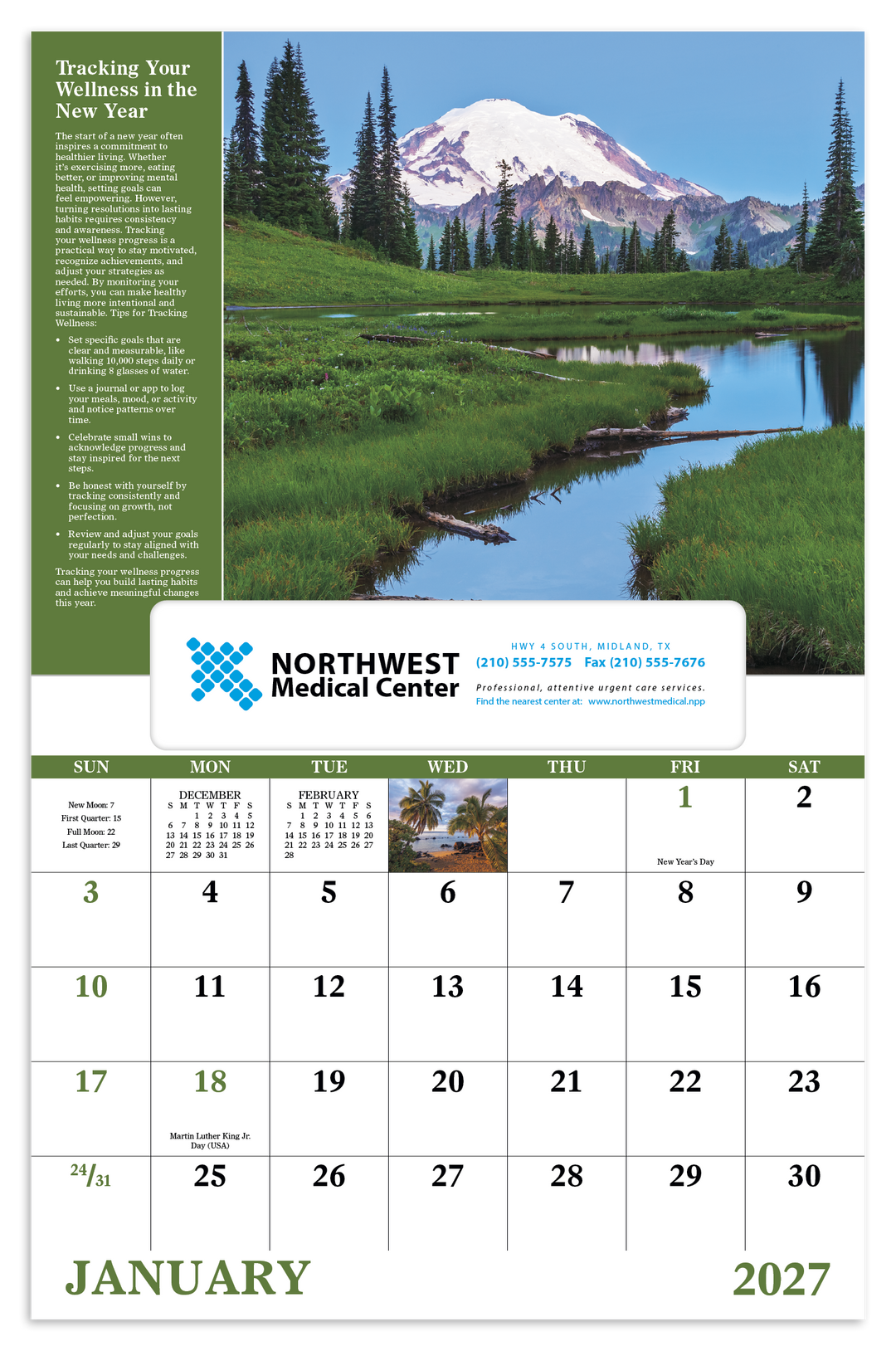 Good Value™ Healthy Living - Window Calendar