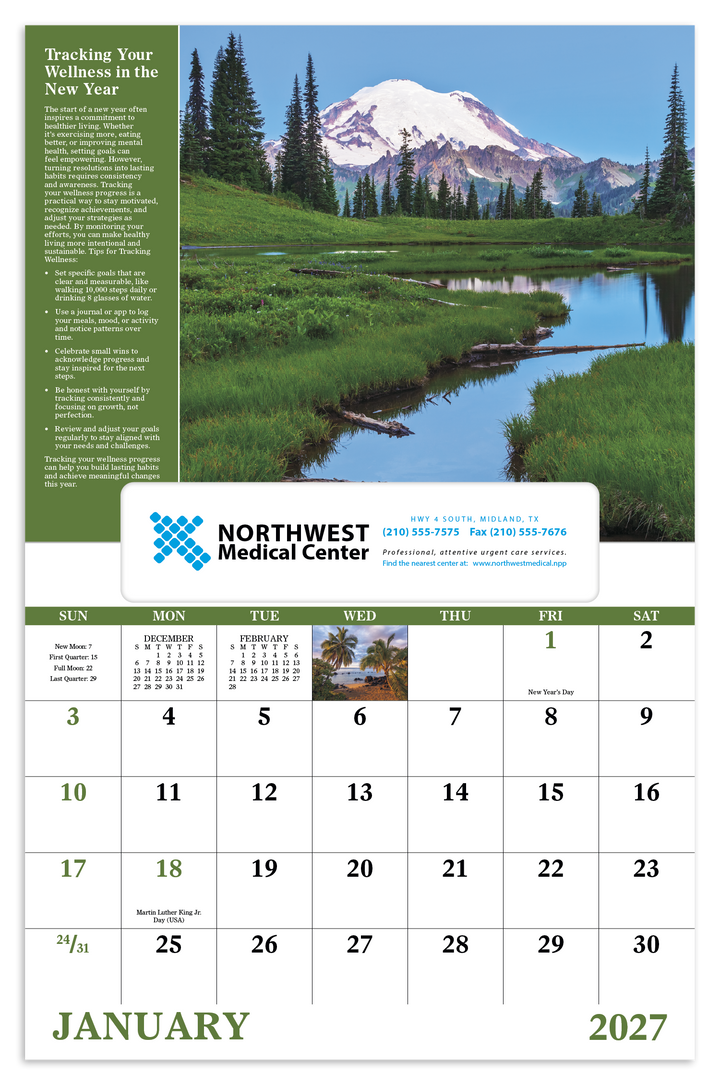 Good Value™ Healthy Living - Window Calendar
