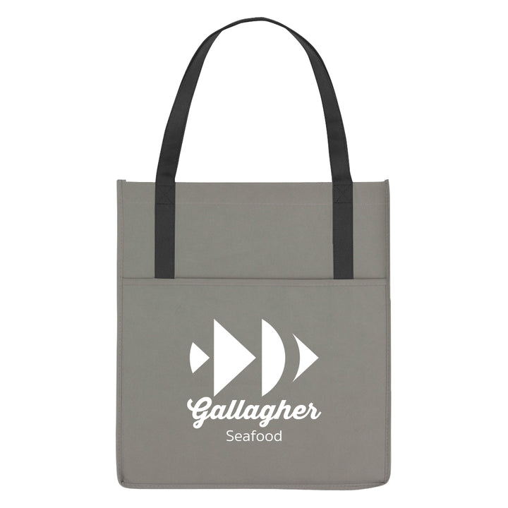 Non-Woven Shopper's Pocket Recycled Tote Bag