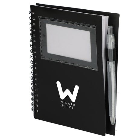 FSC® Recycled 5" x 7" Star Spiral Notebook with Pe