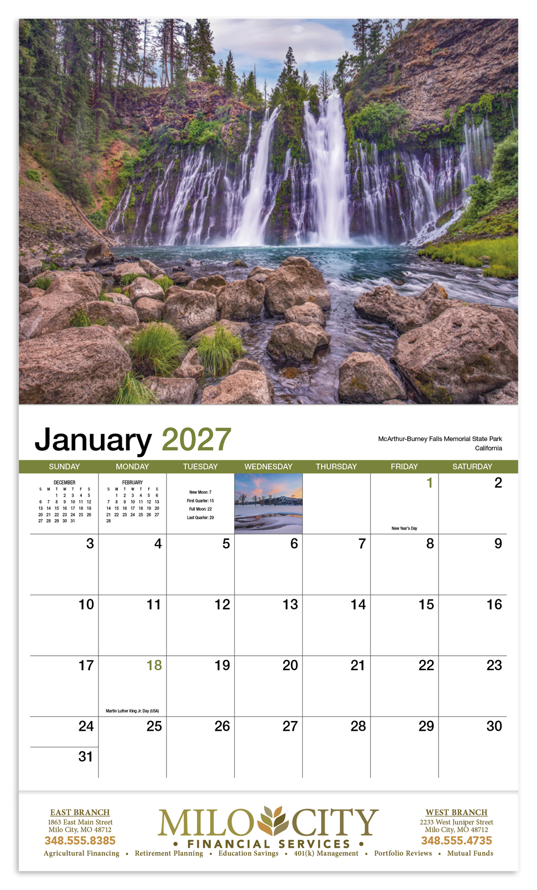 HotLine® Products Scenic America® Appointment Calendar - Stapled