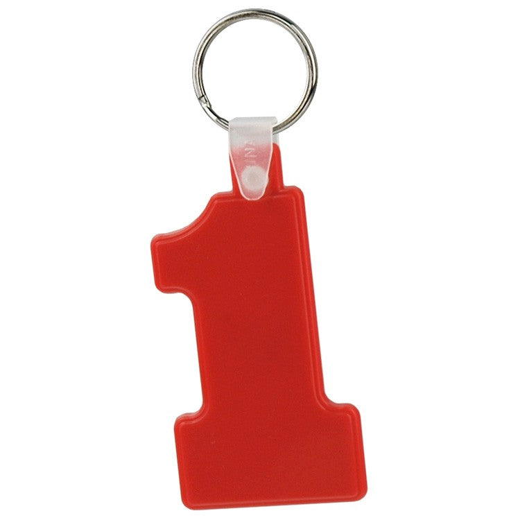 Soft Squeezable Key Tag (Number 1)