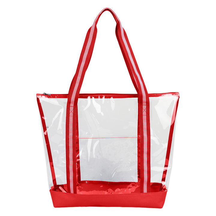 Diamond Clear TPU Zippered Tote