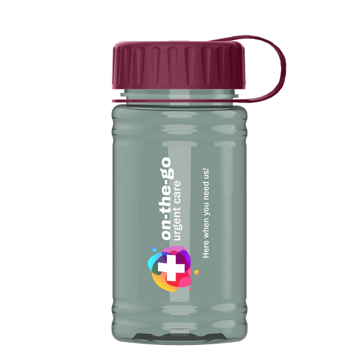 Mini RPET Bottle with Tethered Lid - 16 oz.