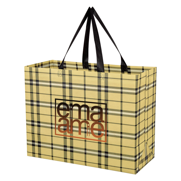 Soho Tartan Laminated Non-Woven Shopper Bag
