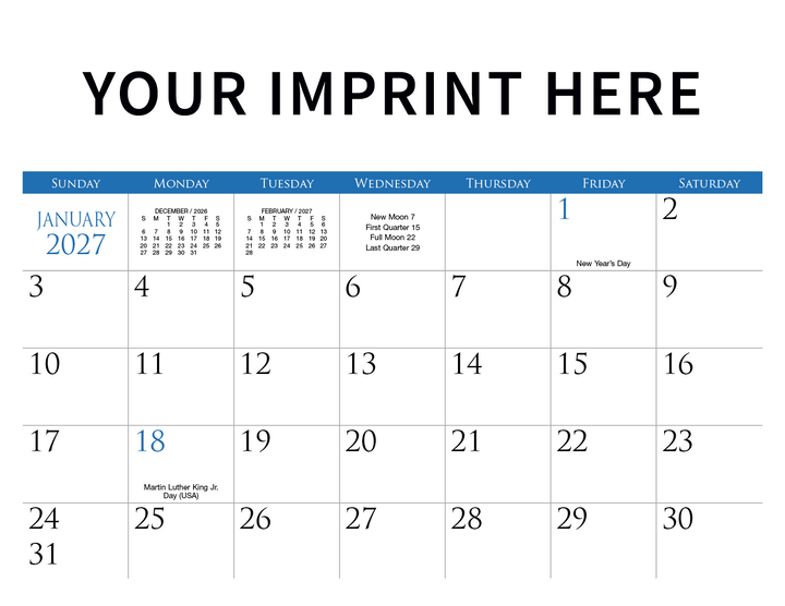 Triumph® Calendars Small Quantity Custom - Spiral Calendar